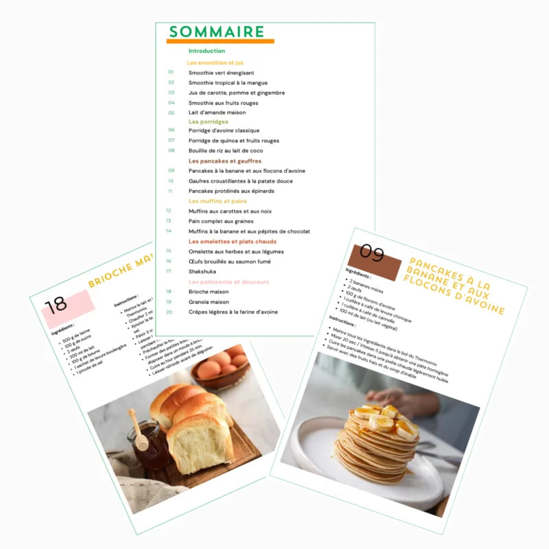 eBook – 20 recettes au Thermomix pour le petit déjeuner