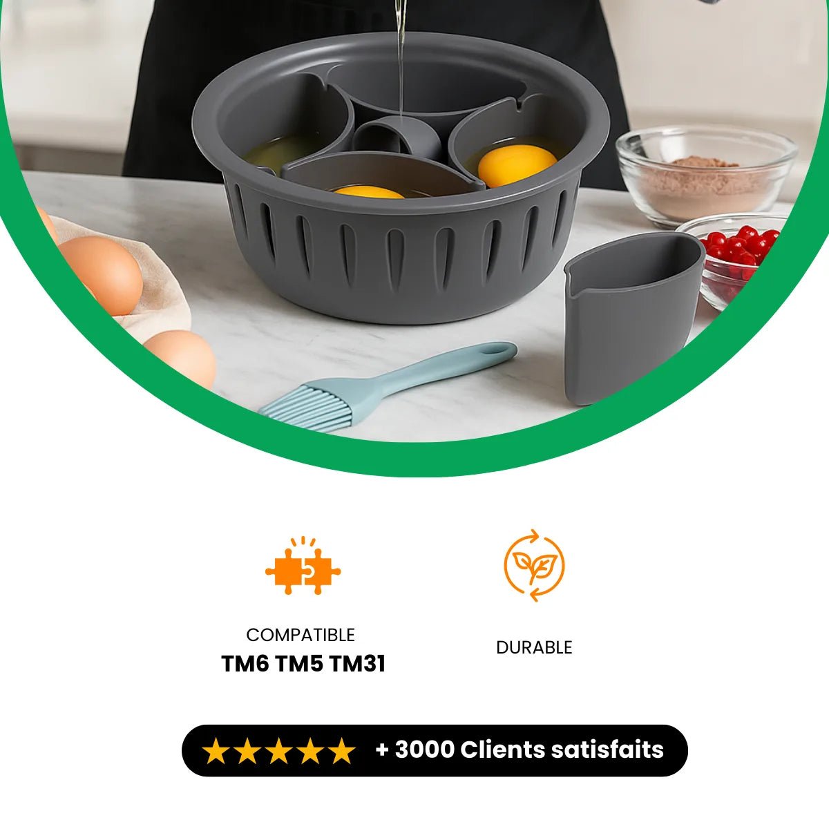 Cuiseur à oeufs pour Thermomix TM6/TM5/TM31 - Chefimix